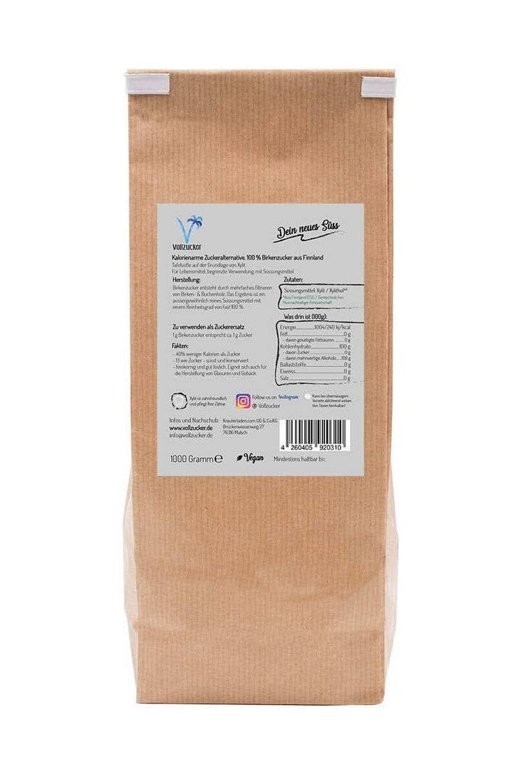 Zahăr autentic de mesteacăn (Xylitol) din Finlanda, 1 Kg 