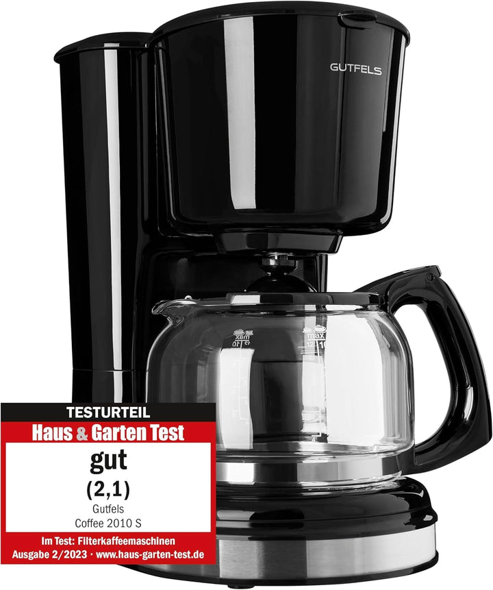 Aparat de cafea cu filtru COFFEE 2010 S | 12 cești de cafea | Dimensiune filtru 1X4 | Aparat de cafea Aparat cu filtru 870 wați | Deconectare automată