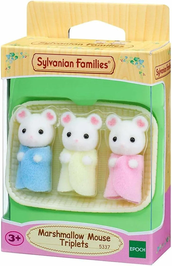 Sylvanian Families L5337 Tripleți de șoareci Marshmallow - Figuri pentru casa de păpuși