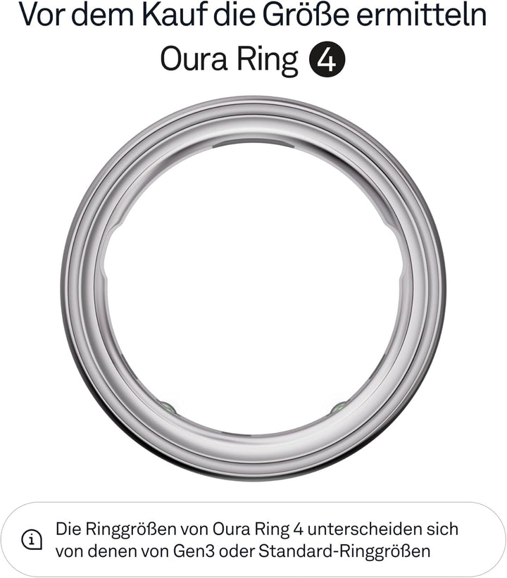 Oura Ring 4 - Argint - Mărimea 11 - Inel inteligent | Măsurați mai întâi cu Oura Ring 4 Sizing Kit | Sleep Tracking Wearable - Heart Rate - Fitness Tracker - Autonomie până la 8 zile
