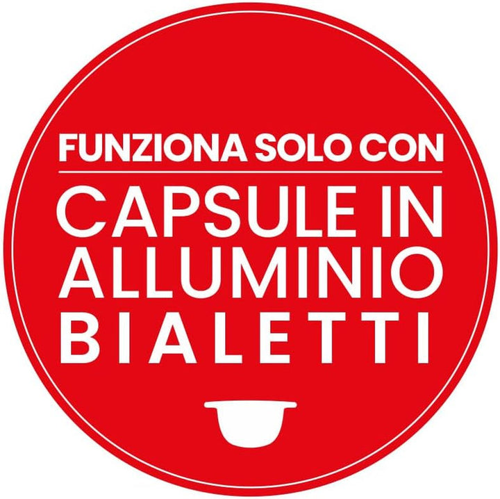 Bialetti Gioia Mașină și cafea Espresso per Capsule in Alluminio Bialetti, 1200, Negru