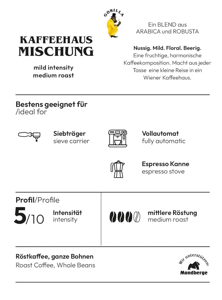 Joerges  Kaffeehaus-Mischung, 1 Kg (Die Verpackung Kann Variieren)