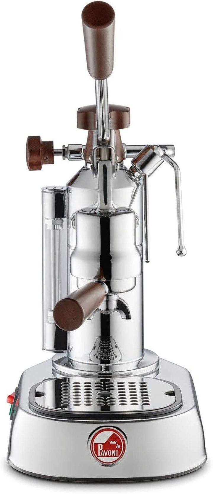 Cafetiera cu mâner La Pavoni cu o capacitate de 0,8L de la Smeg Europiccola Lusso LPLELH01EU, oțel