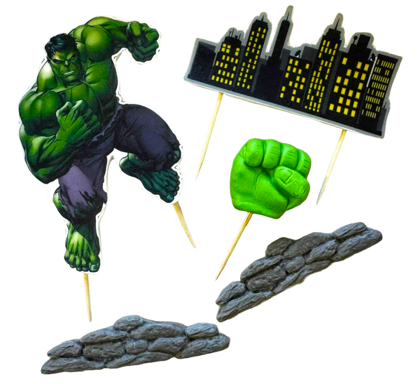 Állítsa be 5 ehető dekorációt, hulk