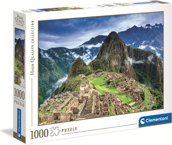 Clementoni 39604 Machu Picchu - Puzzle 1000 piese de la 9 ani, Puzzle colorat pentru adulți cu culori îndrăznețe, Joc de îndemânare pentru întreaga familie, Idee frumoasă de cadou