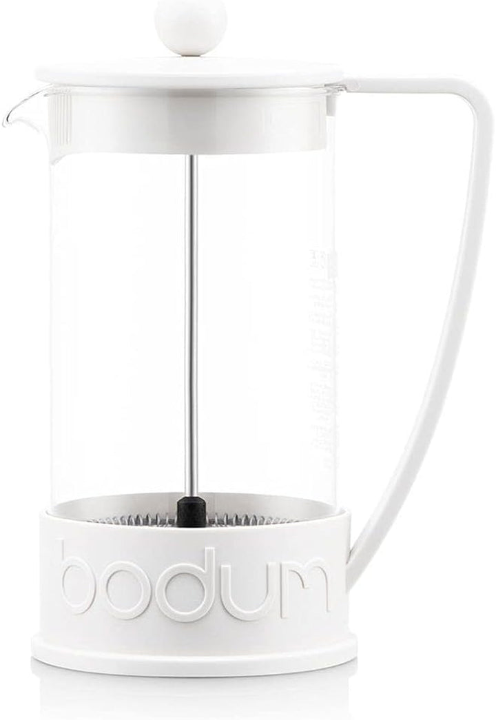 Cafetieră Bodum BRAZIL (sistem de presare franțuzească, filtru permanent din oțel inoxidabil, 1,0 litri) de culoare crem, crem
