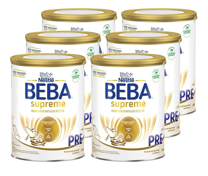 BEBA SUPREME PRE Anfangsmilch Trinkfertig, Von Geburt An, Babynahrung Mit DHA, Nur Laktose, Ohne Palmöl, 8Er Pack (8 X 200Ml)