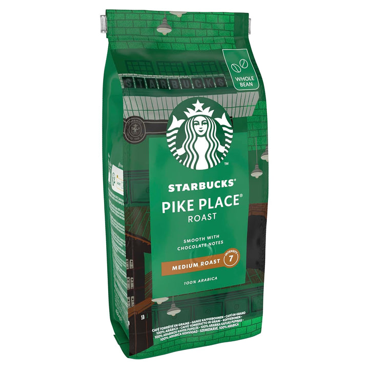 STARBUCKS Pike Place Roast, Mittlere Röstung, Ganze Kaffeebohnen 450G (4Er Pack)