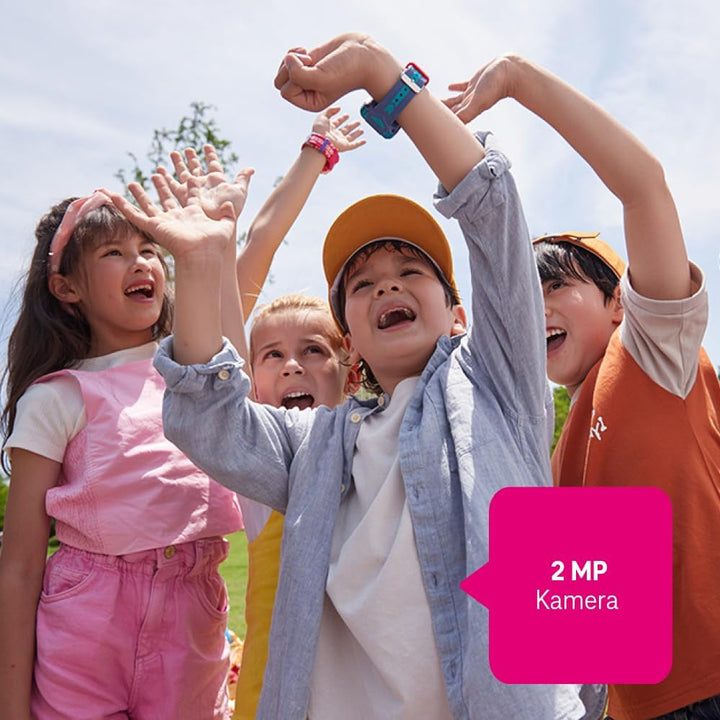 TCL MT42X Blue - Smartwatch pentru copii cu Telekom Smart Connect S, inclusiv voucher Amazon 30â'¬ (pachet SIM)