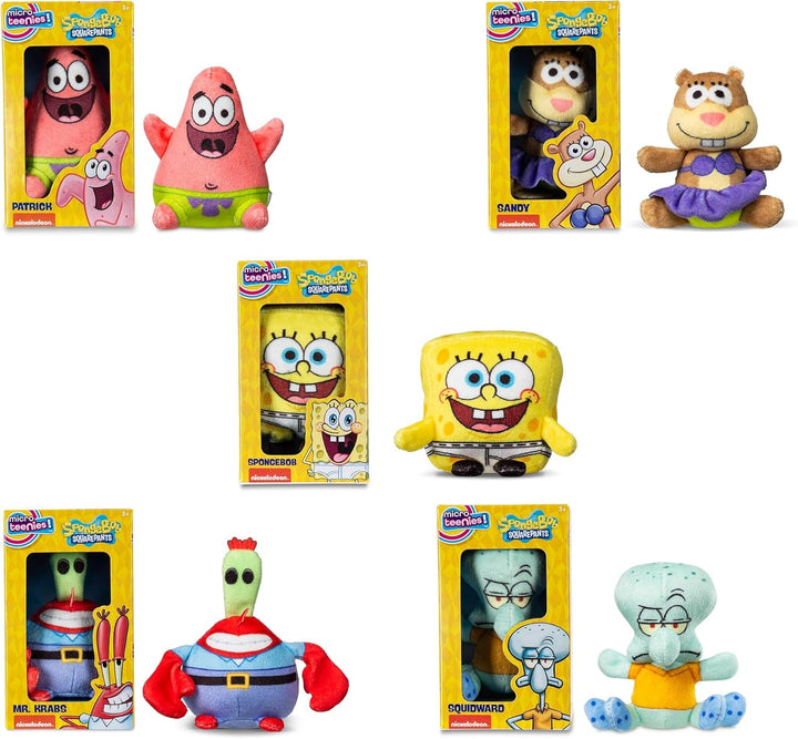 Basic Fun Micro Teenies - Spongebob Squarepants Collector 5-Pack | Cu 3 figuri rare