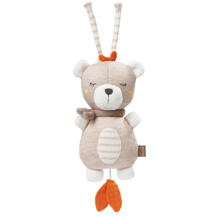 Fehn music box baby sleep aid sheep - jucărie de pluș cu atașament - melodie de ajutor pentru somn "Brahms lullaby" - jucărie pentru copii pentru deplasare și acasă - jucării muzicale pentru bebeluși și copii Jucarii Bebe Naty Shop Teddy natură