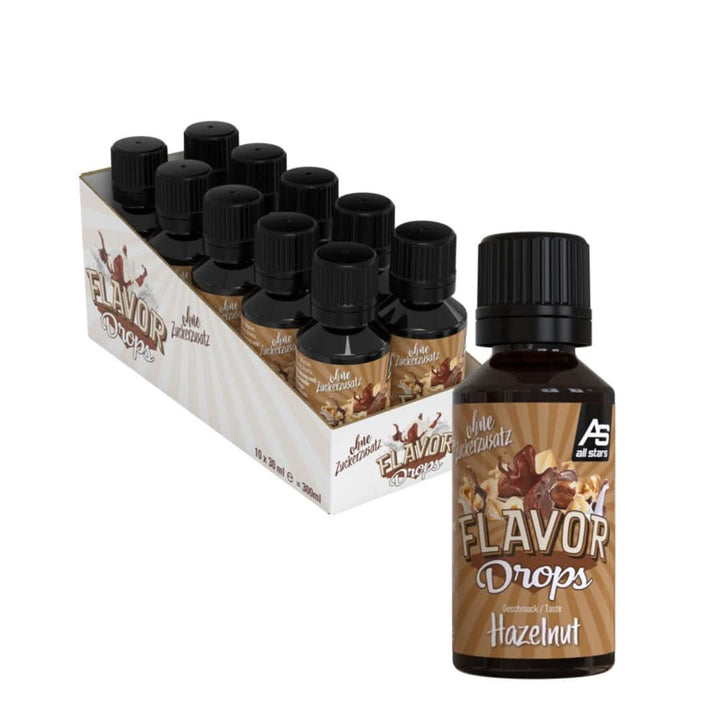 ALL STARS Flavor Drops, Picături aromate fără zahăr adăugat și fără calorii - Dulceață și aromă pentru alimente, 30 ml