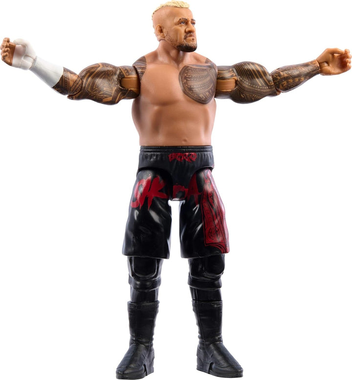 Mattel WWE Solo Sikoa Action Figure, Main Battle Series #151, Aprox. 15cm inaltime Figura de colectie cu 10 puncte de miscare si aspect realist, JCV28