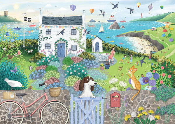 Ravensburger Puzzle 12001104 - Coastal Cottage- puzzle jigsaw 1000 piese pentru adulți și copii de peste 14 ani