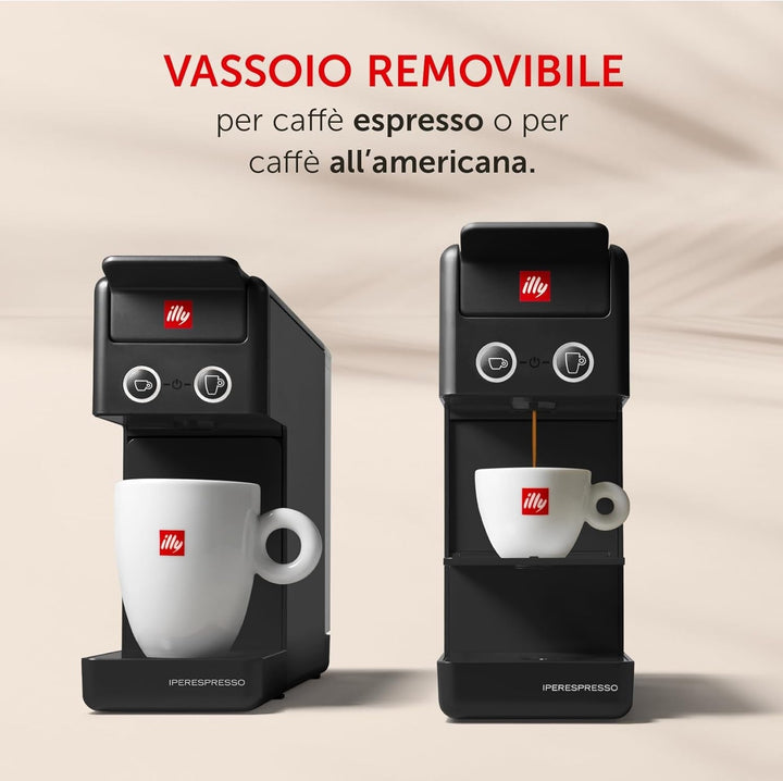 Aparat de cafea Illy Y3.3 Hyperespresso negru Cu 216 capsule Hyperespresso (108 capsule Hyperespesso Classic și 108 capsule Hyperespesso INTENSO)