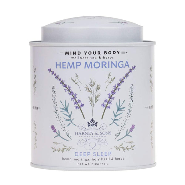 Hemp Moringa Tea Blend, Wellness, Deep Sleep Blend, 5 Oz Tin Tea USA Naty Shop Default Title