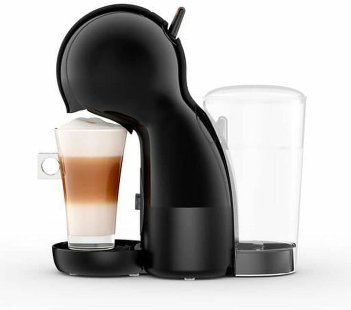 Aparat de cafea cu capsule Krups Nescafé Dolce Gusto Mini Me Cu 15 bar presiune, capacitate 0,8 litri băuturi reci sau calde, Play & Select, termoblock, 35 tipuri de cafea, negru, KP1238