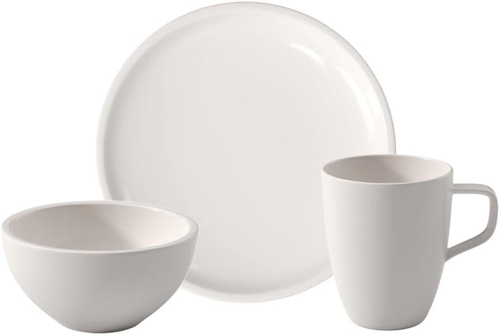 Villeroy & Boch – Artesano Geschirr-Set 6 Teilig Für 2 Personen Weiß, Spülmaschinenfest, Mikrowellensicher, Geschirrset, Tellerset, Speiseteller, Frühstücksteller, Suppenteller, Premium Porzellan