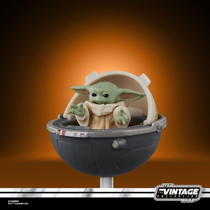 Star Wars Colecția Vintage Grogu, Figura de acțiune Mandalorian (Scară 9.5 Cm)