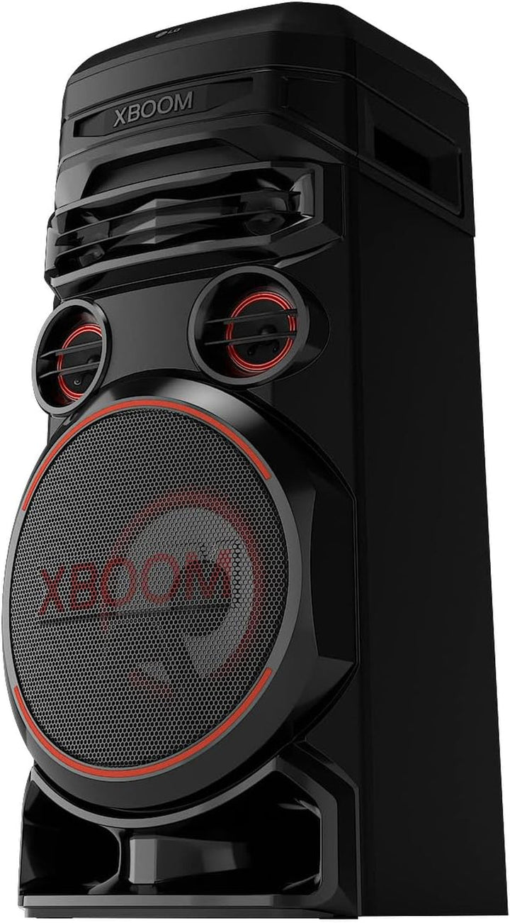 LG XBOOM RNC7, sistem audio cu 3 căi și 5 difuzoare (Dolby Audio, funcții karaoke și DJ, iluminare), negru [an model 2023]