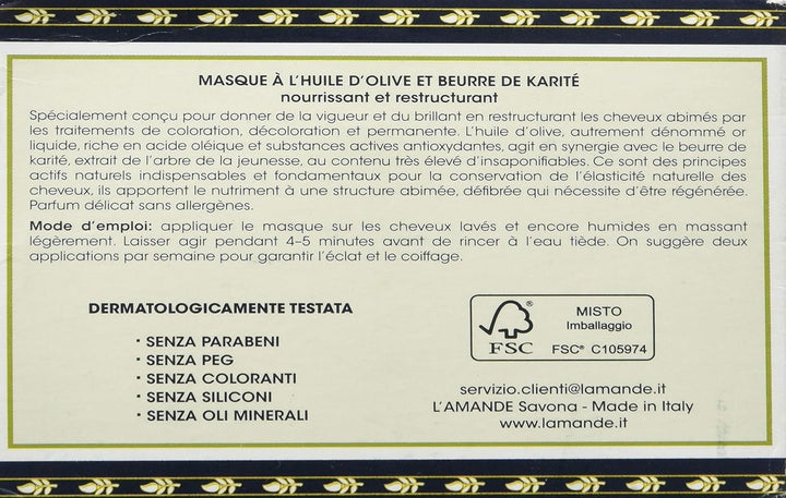 Mască de față cu ulei Oliva - 300 ml Masca de par Naty Shop