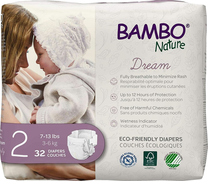 Scutece Premium pentru bebeluși - ambalaj francez/englez, mărimea 1, 36 de bucăți
