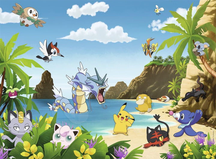 Ravensburger puzzle pentru copii - 12840 Prinde-i pe toți! - Puzzle Pokémon pentru copii începând cu vârsta de 8 ani, cu 200 de piese în format XXL