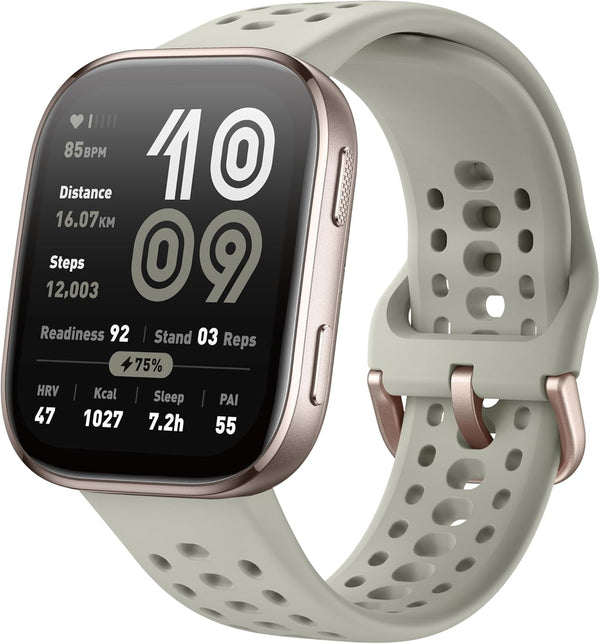 Amazfit Bip 6 Smart Watch 46mm, baterie 14 zile, 1.97" AMOLED, GPS & hărți gratuite, AI, funcție de apelare text Bluetooth, sănătate, fitness tracker somn, 140+ moduri de antrenament, 5 ATM, piatră