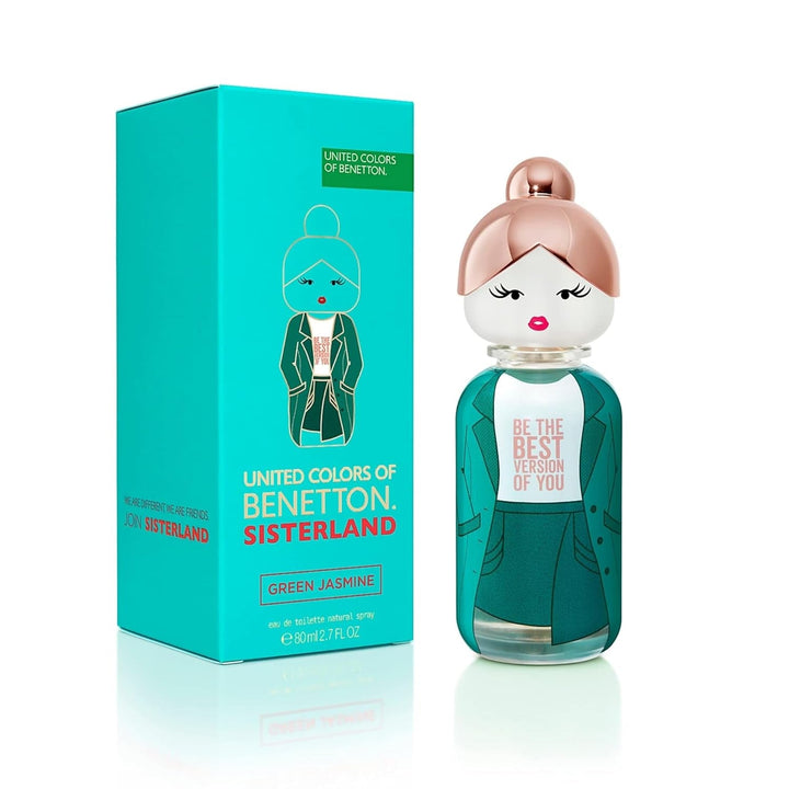 United Colors of Benetton - Sisterland Pink Raspberry, Apă de Toaletă Spray pentru Femei, Parfum Floral cu Lemn de Cedru, Zmeură, Neroli, Flori de Portocal, Lemn de Santal și Mosc - 80 ml