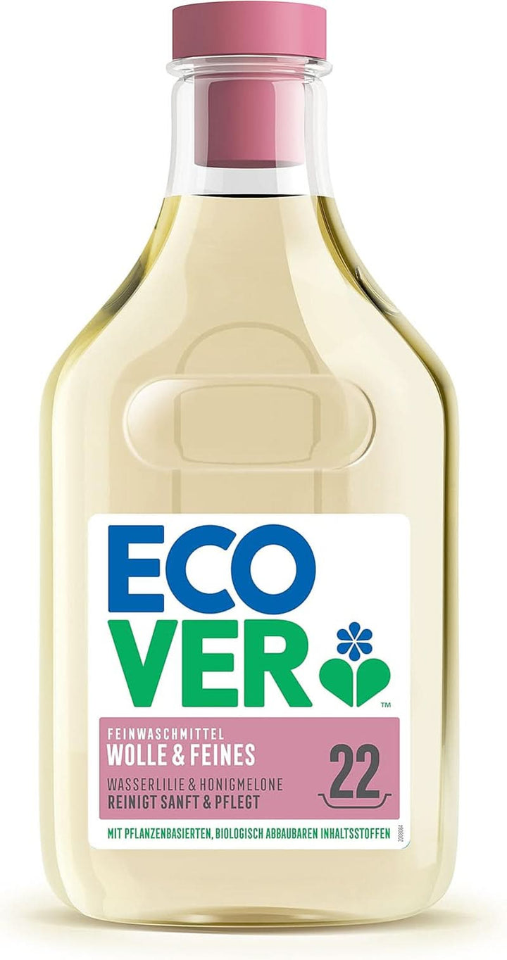 Detergent Ecover Delicates Wool & Delicates (5 litri, 111 spalari), cu ingrediente vegetale, pentru textile delicate