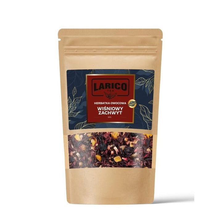 Larico Tea Ceai natural de fructe Früchtchen Mix Căpșuni sălbatice Euphorie 50 g/Ceai de calitate superioară vrac/Ceai natural vrac