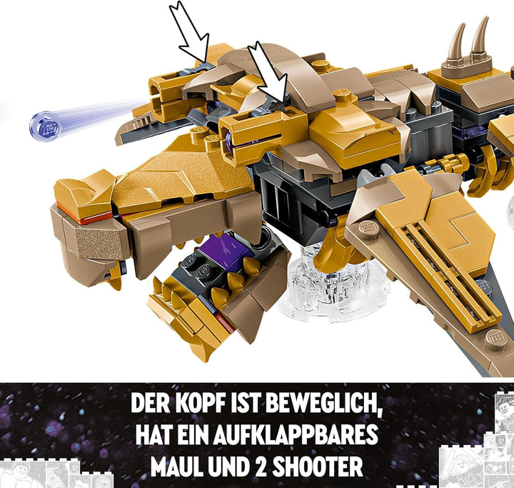 LEGO Marvel Avengers Vs. Leviathan, jucărie de construcție, set cu Hulk și minifigurinele Captain America, Loki, Black Widow și Chitauri, set de joacă Avengers pentru băieți și fete de peste 7 ani 76290