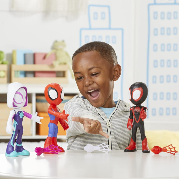 Marvel Spidey and His Amazing Friends Supersized Hero 22.5-Cm Action Figures 3-Pack