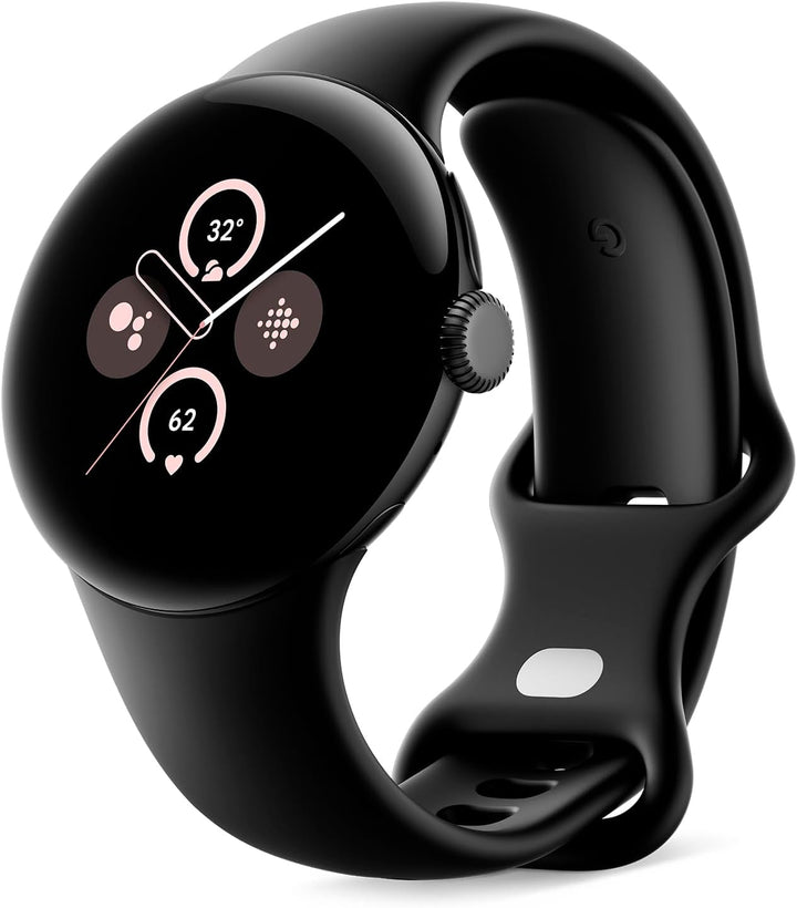 Google Pixel Watch 2 - cele mai bune de la Google și Fitbit - măsurarea ritmului cardiac, gestionarea stresului, funcții de securitate - Android - carcasă din aluminiu negru mat - curea sport din obsidian - LTE