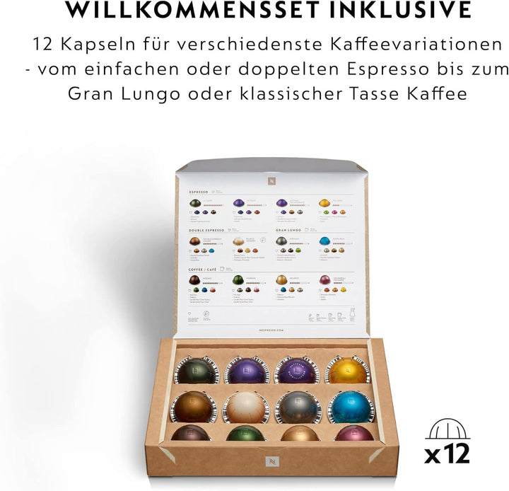 Aparat de cafea cu capsule Nespresso Krups XN9201 Vertuo Pop | Capacitate: 560 ml | Recunoaștere automată a capsulelor | Sistem one-touch | 4 dimensiuni ale ceștii | Timp de încălzire mai scurt | Durabil | Coconut White