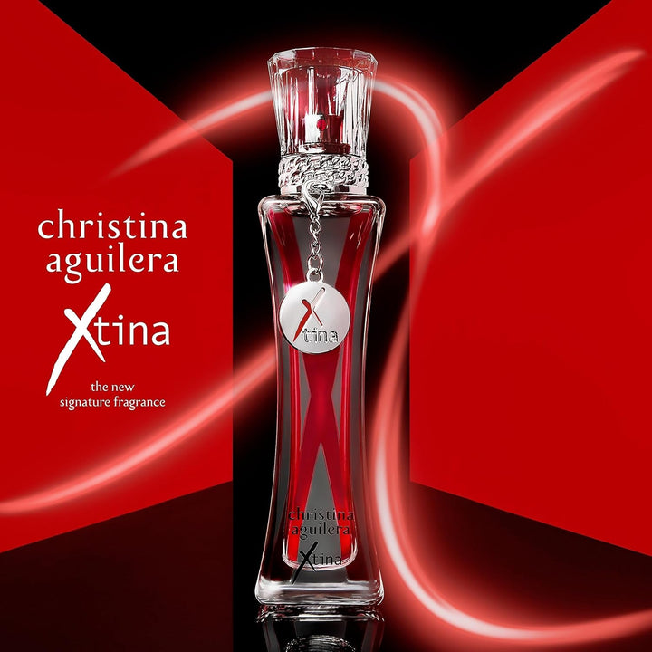 Christina Aguilera Xtina Eau De Parfum Spray pentru femei, parfum floral cu note de petale de trandafir, 30ml