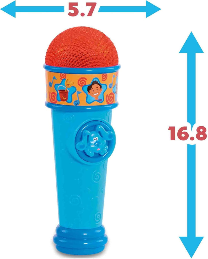 Blue and Tips, microfon albastru, jucărie pentru câini, Blues Clues, cu cântecul din seria de desene animate pentru băieți și fete de la 3 ani în sus, multicolor Jucarii Bebe Naty Shop