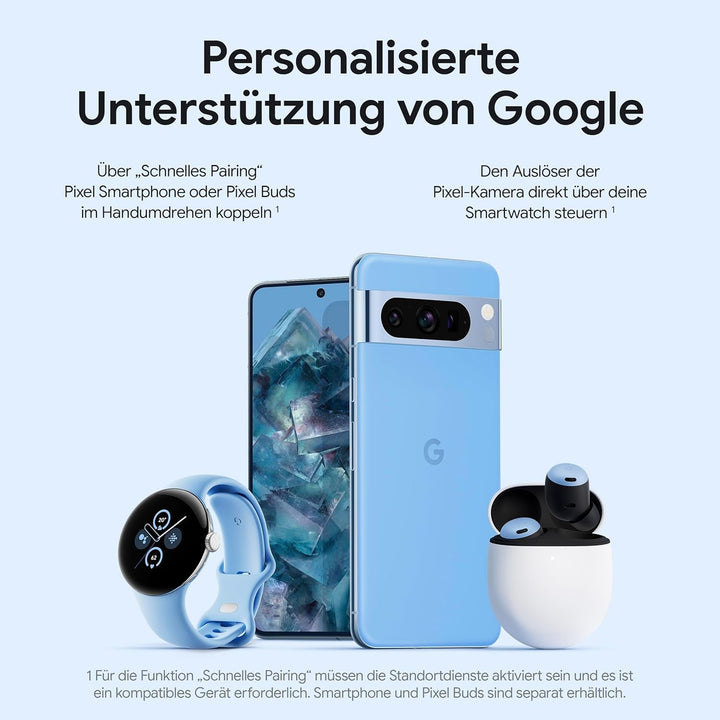 Google Pixel Watch 2 - cele mai bune de la Google și Fitbit - măsurarea ritmului cardiac, gestionarea stresului, funcții de securitate - Android - carcasă din aluminiu negru mat - curea sport din obsidian - LTE