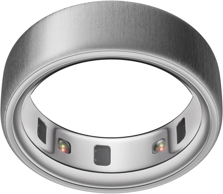 Oura Ring 4 - Argint - Mărimea 11 - Inel inteligent | Măsurați mai întâi cu Oura Ring 4 Sizing Kit | Sleep Tracking Wearable - Heart Rate - Fitness Tracker - Autonomie până la 8 zile