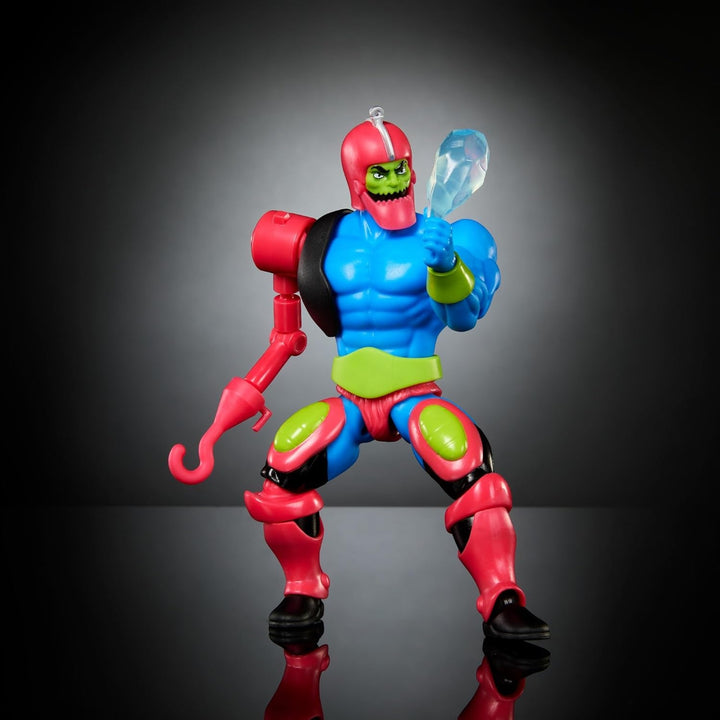 Masters of the Universe Origins figurină de acțiune Trap Jaw figurină de colecție, Aprox. 14 cm mare jucărie populară MOTU Villain cu 16 articulații mobile și accesorii, HYD41, [Multicolor]