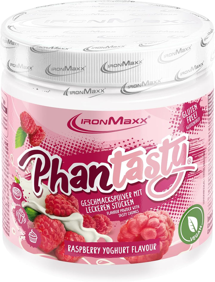 Ironmaxx Phantasty - Creamy Peach 250G Dose | Veganes Geschmackspulver Mit Echten Frucht- Oder Nussstückchen | Perfekter Zuckerersatz