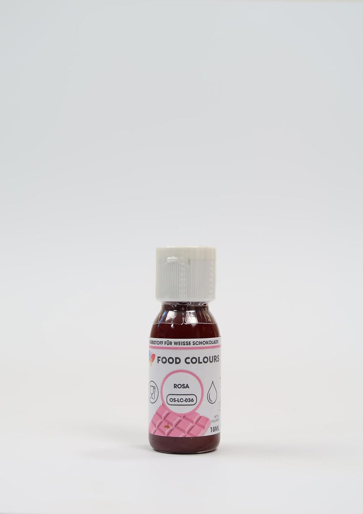 OS-LC PINK 18 Ml Lebensmittelfarbe Für Weiße Schokolade, Pralinen, Cremes, Fettmassen, Gebäck, Kuchen- Und Tortenverzierungen