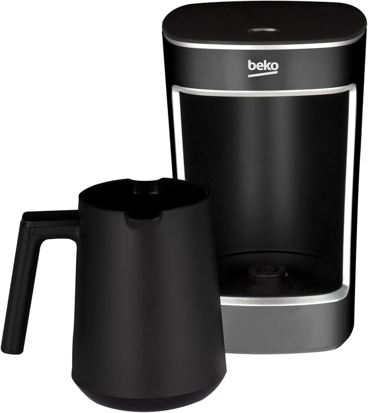 Beko TKM 2341 filtru de cafea moca, până la 5 cești, Cooksense, spumă, cafea turcească, anti-vărsare, operare cu o singură atingere, negru