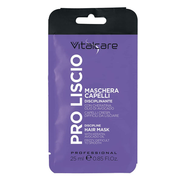 | PRO Smooth - Mască de păr disciplinantă, pentru păr creț, rebel și greu de netezit, cu keratină și ulei de avocado, 25 ml Masca de par Naty Shop Titlu implicit
