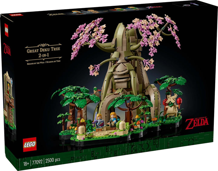 LEGO The Legend of Zelda Deku Tree 2-In-1 - piesă de colecție cu prințesa Zelda și 3 minifigurine Link - set de construcție pentru adulți și idee de cadou pentru fanii jocurilor video - 77092