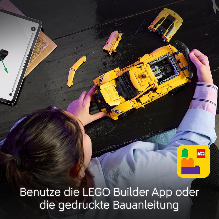 LEGO Technic Chevrolet Corvette Stingray - Jucărie de construit pentru colecționat - Mașină sport de jucărie - Model de mașină - Cadou pentru băieți și fete de la 9 ani care iubesc mașinile de jucărie 42205