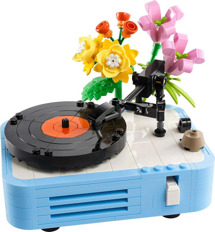 Cititor de discuri LEGO Creator 3In1 cu flori - jucărie convertibilă în radio sau microfon - jucării muzicale pentru copii - idee de cadou creativă pentru fete și băieți de la 8 ani 31172