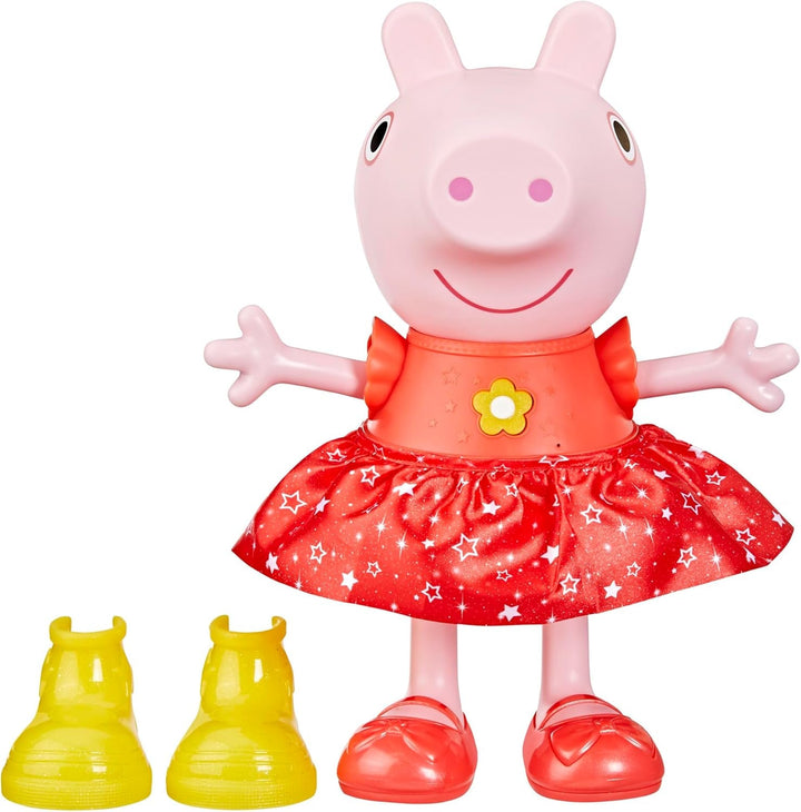 Păpușa Peppa Pig Peppa'S Mud Puddle Party - versiune germană, roz sau roz