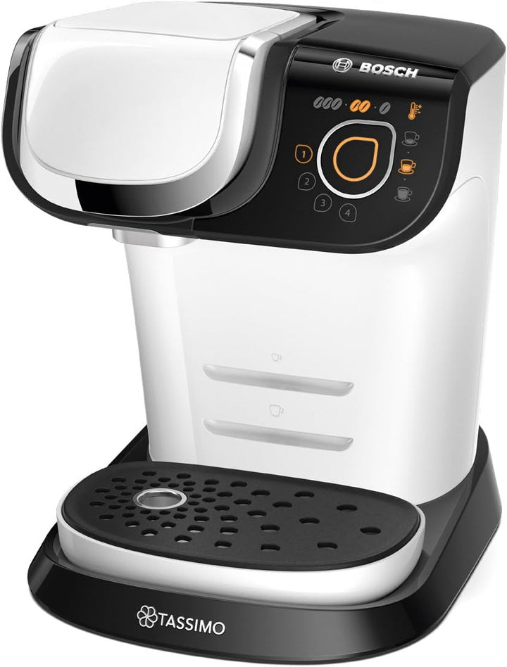 Espressor Tassimo My Way cu 2 capsule TAS6502 cu filtru de apă, peste 70 de băuturi, personalizare băuturi, varietate de cafea, preparare ușoară, 1.500 wați, negru