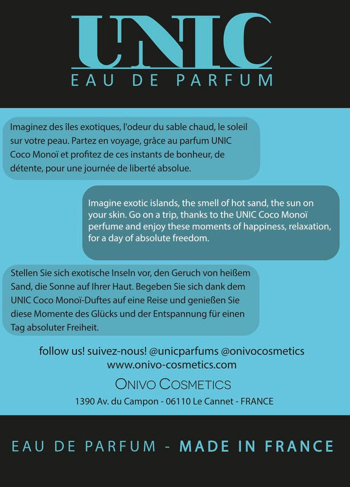UNIC - Apa de parfum, Coco Monoï, 30 ml